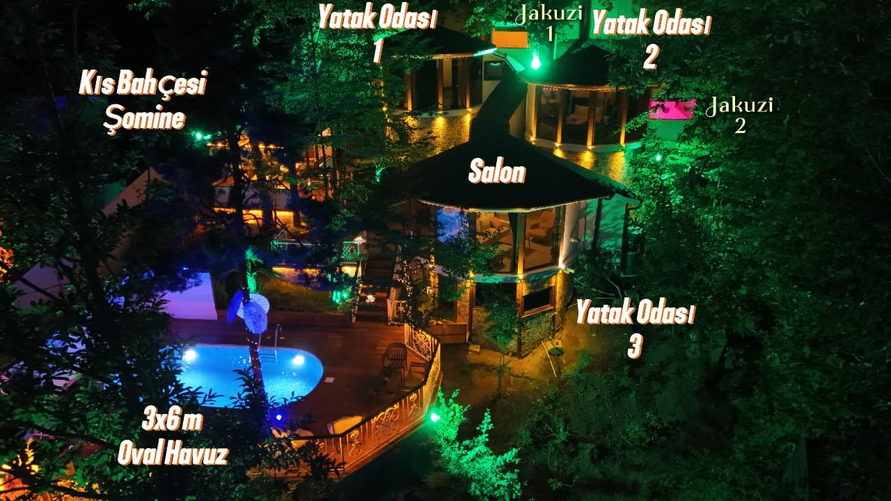 Sapanca Deluxe — bahçe ve havuz